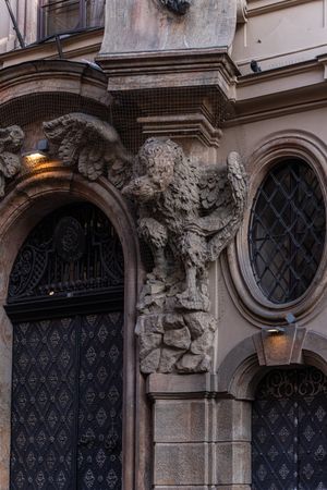 Decooration of the building in Old Prague