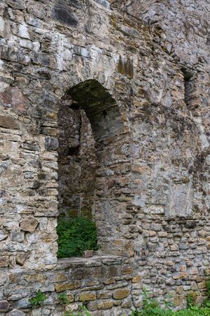 Ruins of Kvetera fortress city in the Georgian Caucasus mountains