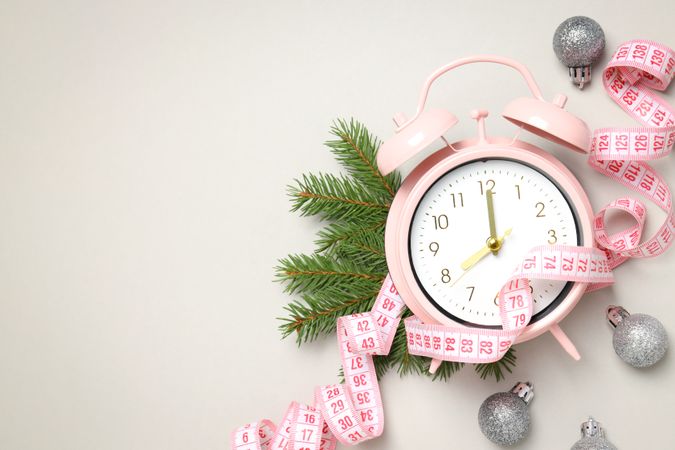 Concept of sport and Happy New Year, space for text