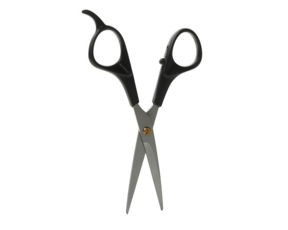 hairdresser scissors isolated on blank background