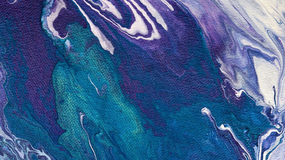 Blue Fluid Art, Abstract Acrylic Background