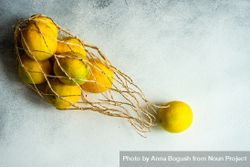Organic lemons in mesh bag 4Odnlv