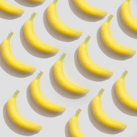 Banana pattern on light background