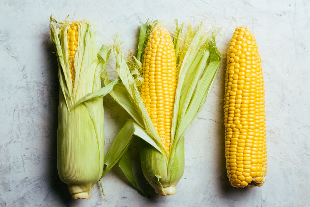 Phases of fresh corn peeling