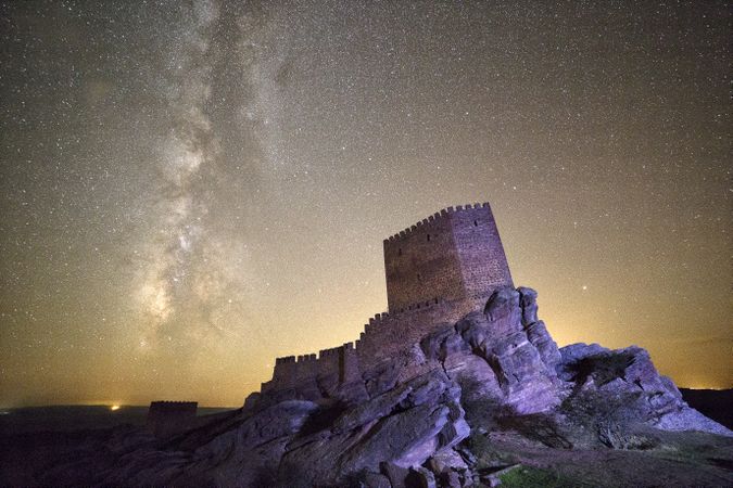 Castle of Zafra. Game of Thrones, Tower of Joy. Hombrados, Campillo de Dueñas, Guadalajara, Castilla La Mancha, Spain, Europe