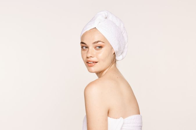 female with radiant body after cosmetic procedure