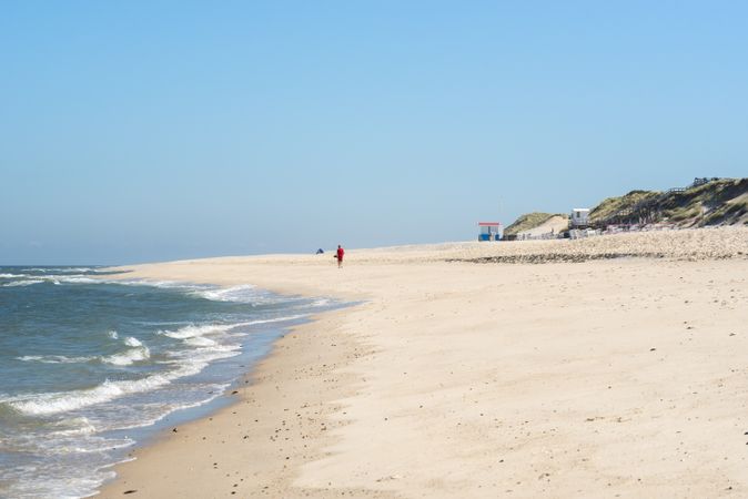 Sandy shore landscape