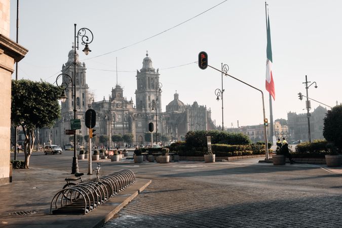 View of El Zocalo in Mexico City