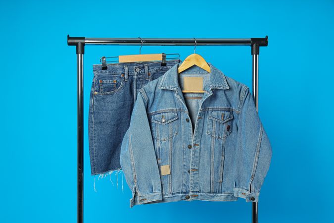 Modern clothes, concept of casual modern clothes