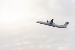 Passengers airplane flying in the sky