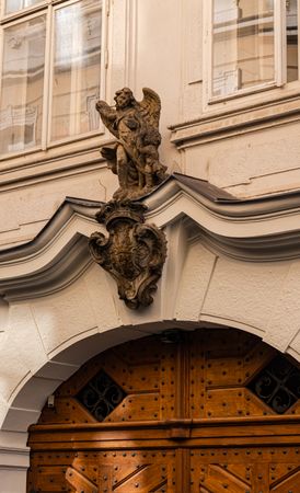Decooration of the building in Old Prague