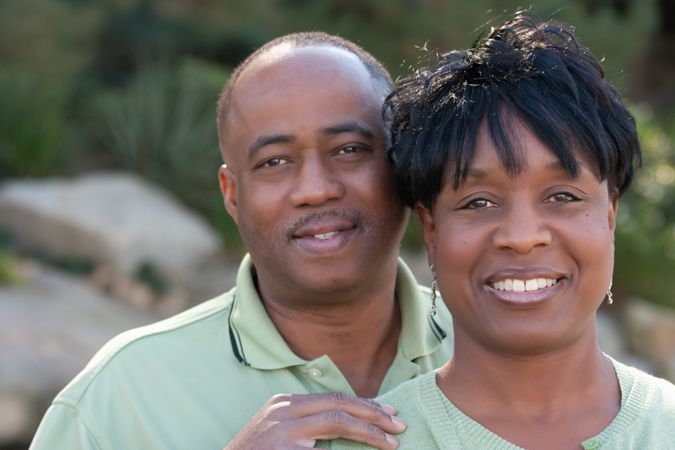 Portrait of Happy Black Couple