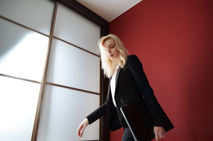 Young adult business woman wearing formalwear