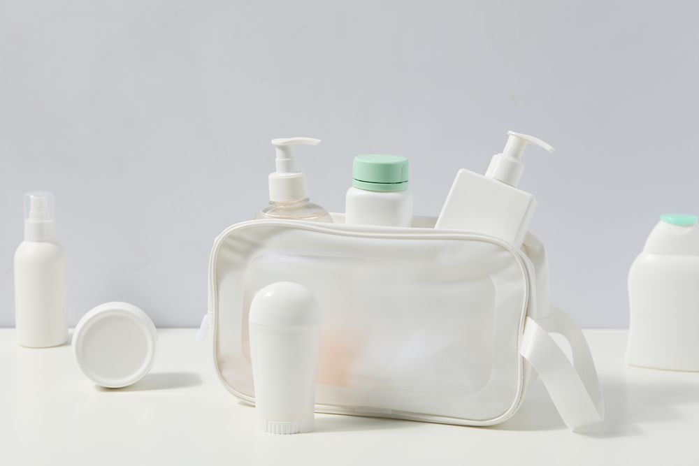 Toilet bag for different toilet and self care accessories