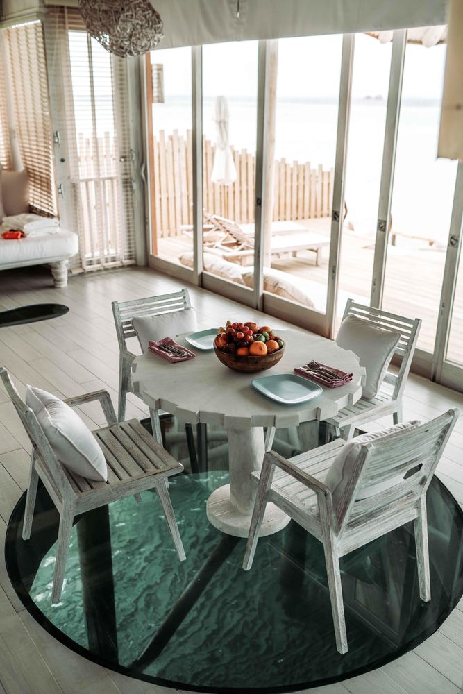 Interior view of small dining room
