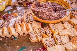 Platter with Slovenian sweets and cakes