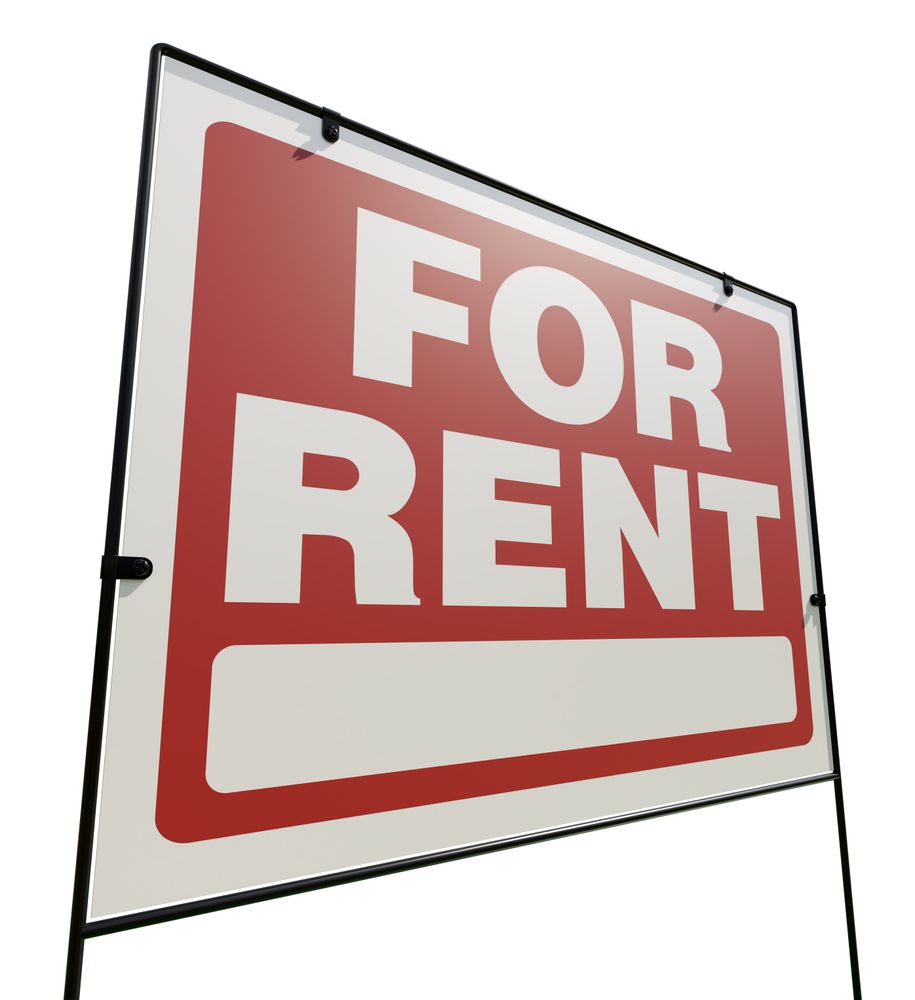 Right Facing For Rent Real Estate Yard Sign
