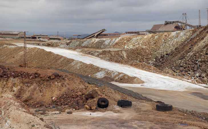 Old mining structures in Riotinto