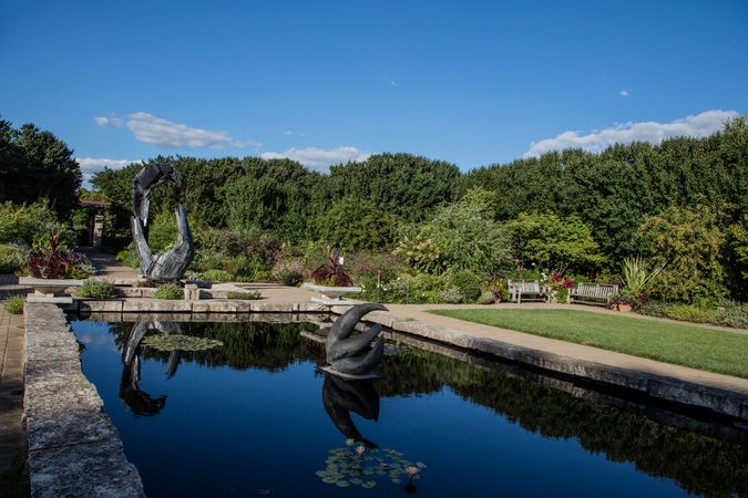 Reflecting pool at Olbrich Botanical Gardens, Madison, Wisconsin