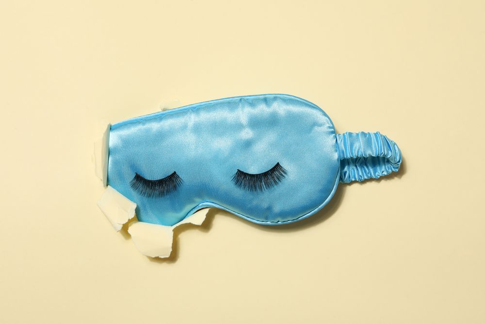 concept of cosmetology tools and beauty treatment, false eyelashes