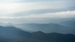 Caucasus mountain and clouds