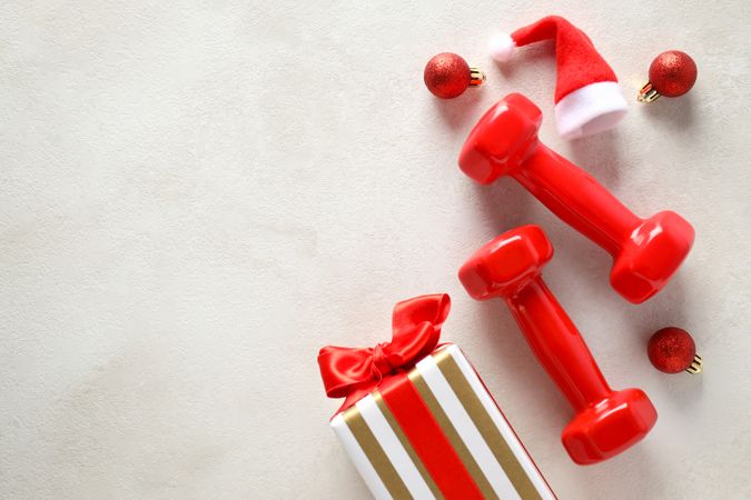 Concept of sport and Happy New Year, space for text