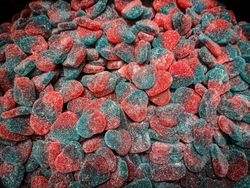 Heart-shaped soft candy