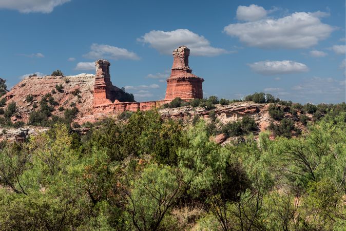 The "Lighthouse," the signature formation in Palo Duro Canyon State Park, Texas