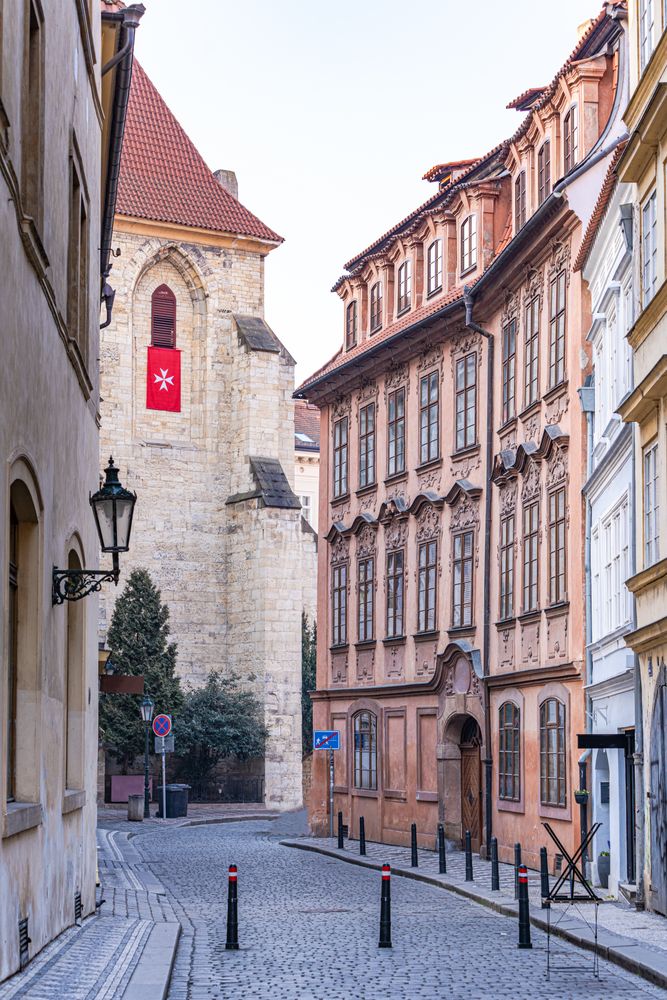 Narrow street of Old Prague