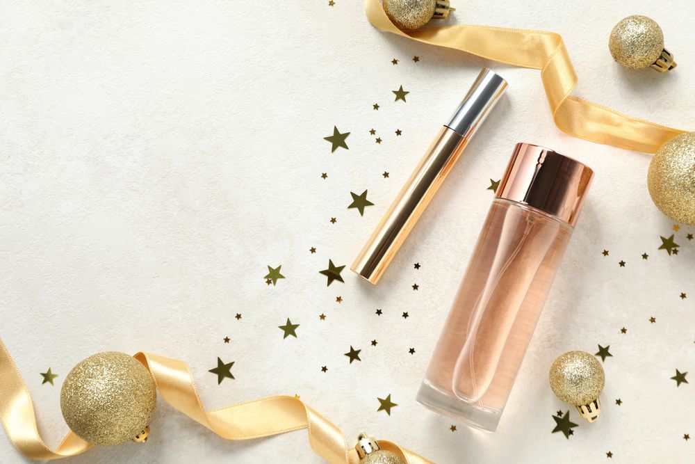 Concept of cosmetics, winter cosmetics, space for text