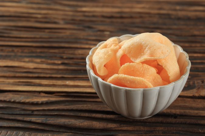 Kerupuk Udang or Shrimp Cracker. Popular Side Dish for Indonesian Food