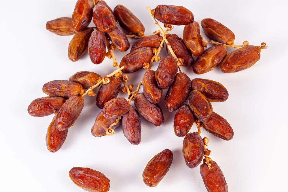 Dates On Blank Background