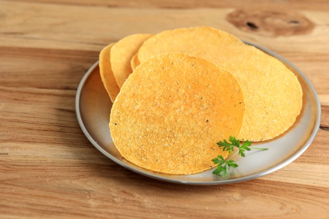 Homemade Dried Yellow Tortilla