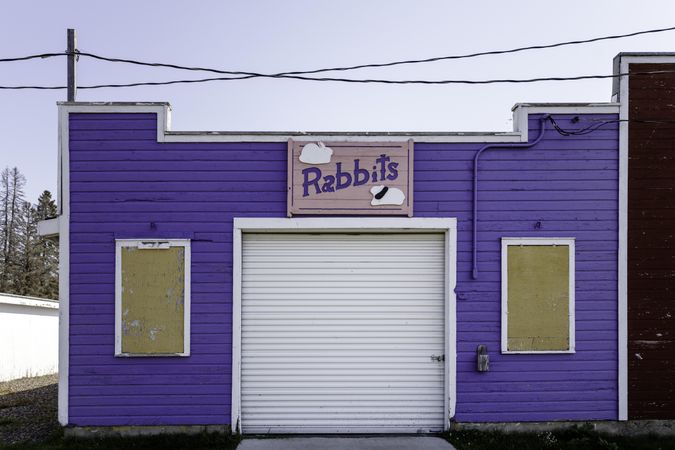 Rabbit building at the Carlton County Fairgrounds in Carlton, Minnesota