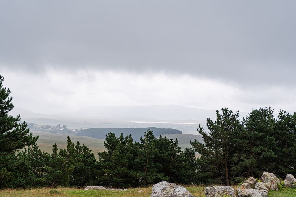 Megalith site in Tedjisi in Georgia