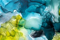 Modern fluid art, Alcohol Ink.