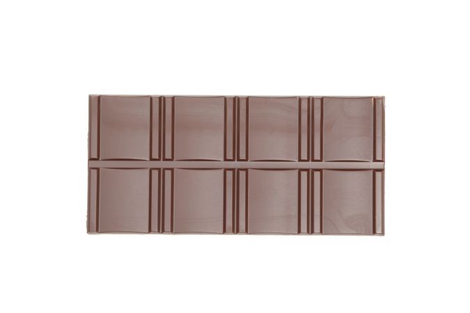 Tasty chocolate bar isolated on studio background