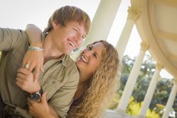 Loving Couple Portrait in the Park