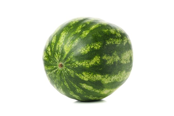 Fresh watermelon isolated on plain background. Summer fruit