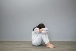 Woman crying