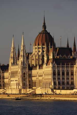 Hungarian Parliament on sunny winter day