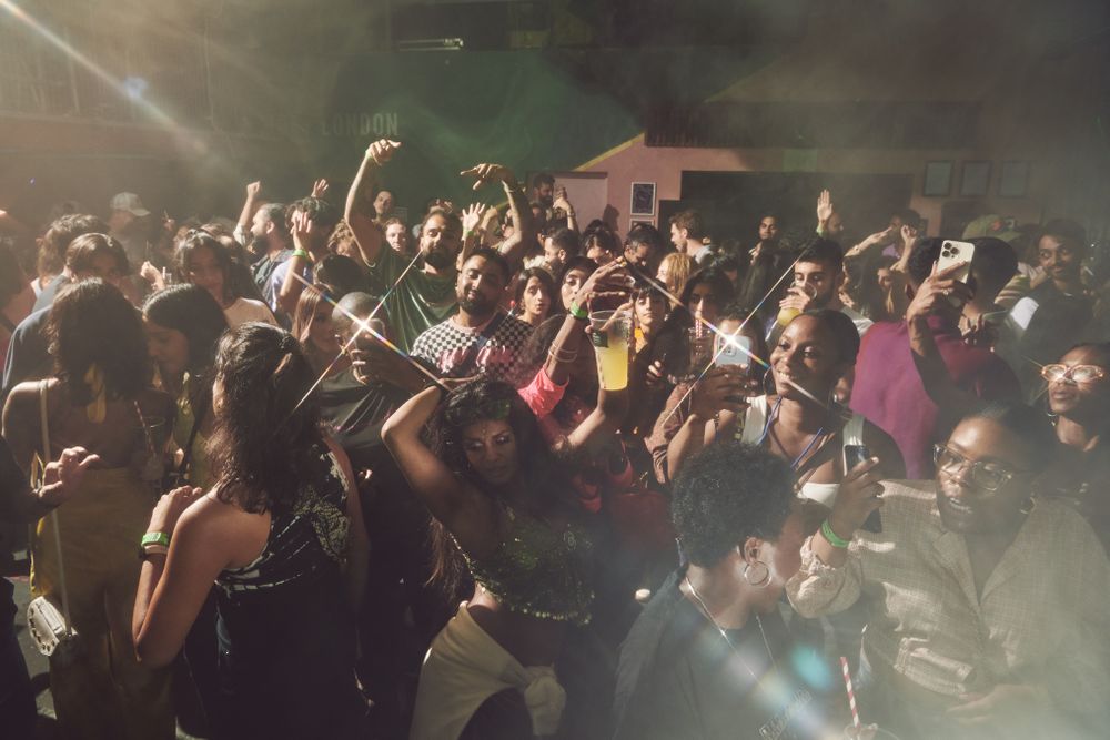 London, England, United Kingdom - Nov 9, 2022: Shot of people dancing at event