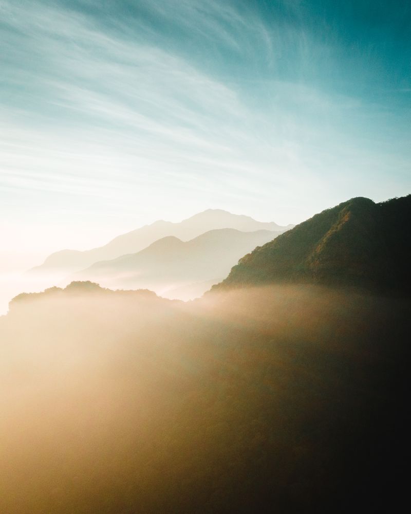 Mountains under blue sky