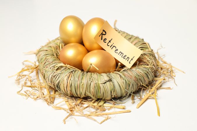 Golden eggs, pension savings, investments and retirement