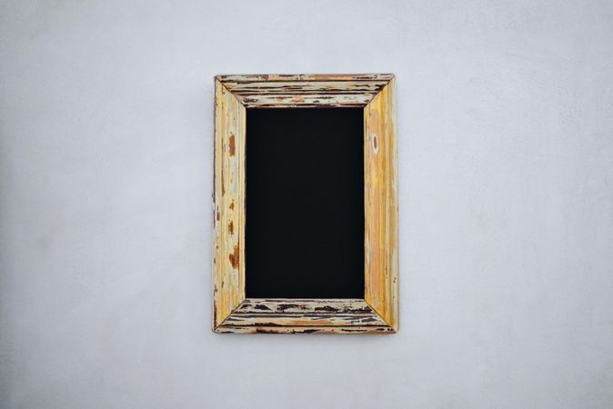 Blank wooden frame, vertical
