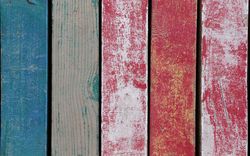 Blue and red vintage wooden background