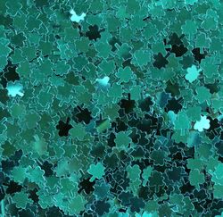 Saint Patrick shamrocks in filled frame