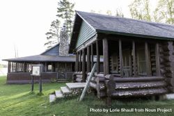 The Main Lodge and the Joyce Cabin at the Joyce Estate in Bovey, Minnesota 4dDml4