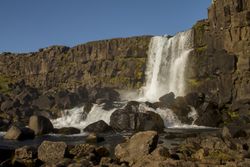 Langistígur Waterfall Iceland