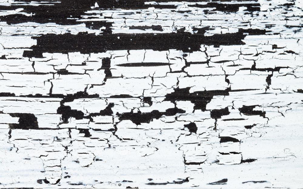 Textured wood and fading paint, b&w